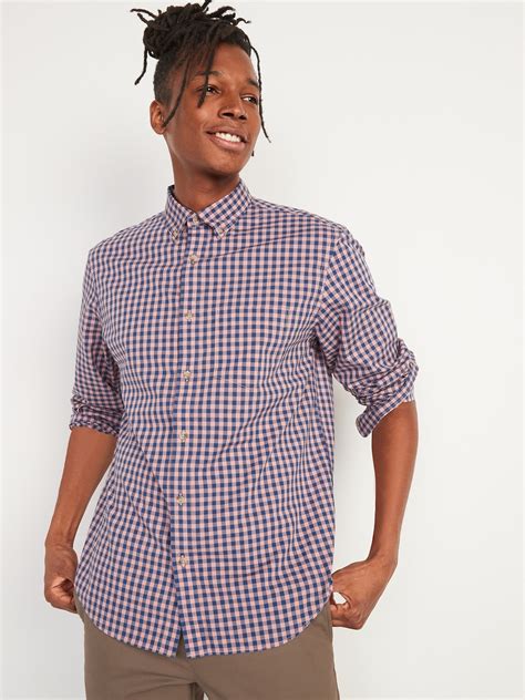 Regular Fit Built In Flex Everyday Printed Shirt For Men Old Navy