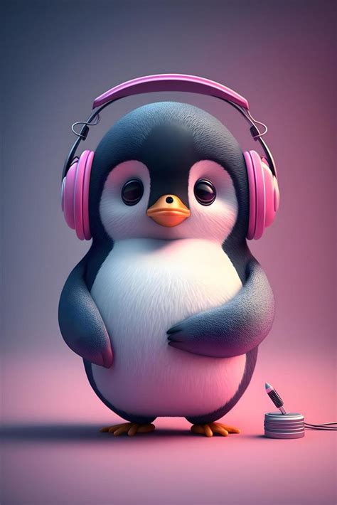 Cute and cute penguin animal created with technology 22174775 Stock ...