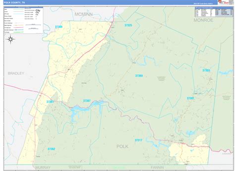 Maps Of Polk County Tennessee