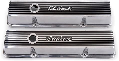 Edelbrock 4262 Valve Cover Kit Elite Ii Series Sbc Short