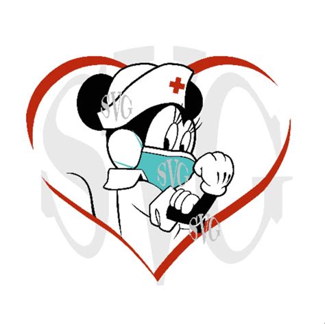 Nurse Minnie Mouse Svg Nurse Strong Woman Super Nurse Decal Clipart