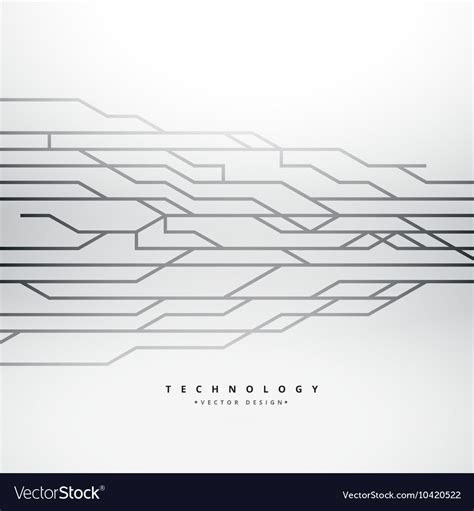 Background with technology lines Royalty Free Vector Image