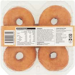 Woolworths Chocolate Iced Donuts 4 Pack Woolworths