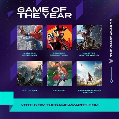 Checa la lista de nominados a The Game Awards 2018 | LevelUp