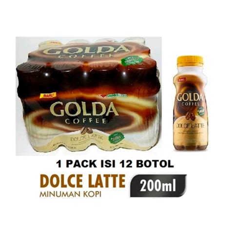 Jual Golda Minuman Kopi Dolce Latte 200 Ml 1 Pack Isi 12 Botol