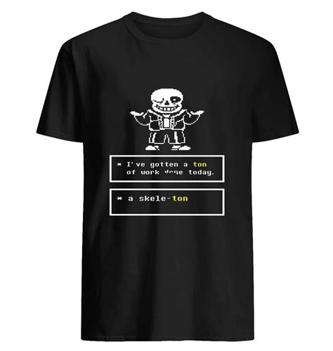 Undertale Sans T Shirt For Unisex Minaze