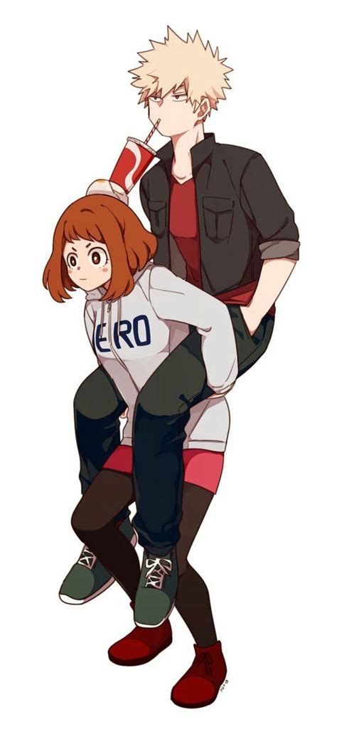 Bakugou And Ochako My Hero Academia Boku No Hero Academia Hero