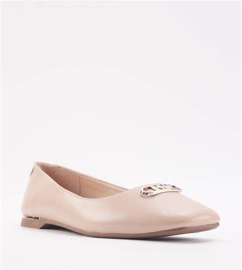 Buy Nine West BENETTE Metal Detail Ballerinas In Nude 6thStreet UAE