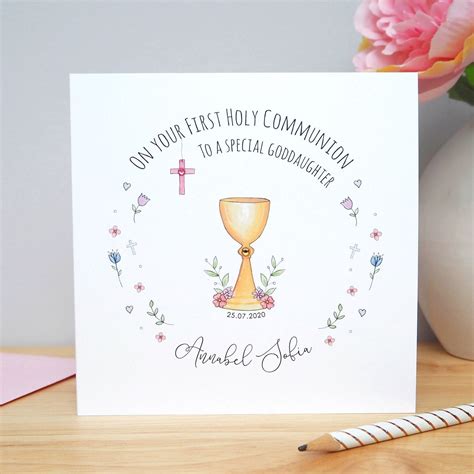 Personalised First Holy Communion Card 1st Holy Communion Etsy UK