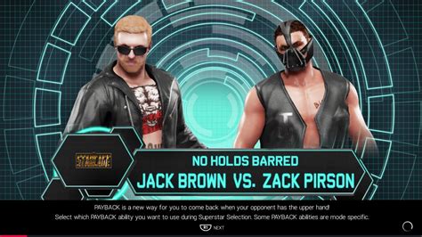 Jack Brown Vs Zack Pirson No Holds Barred Unofficial Match YouTube