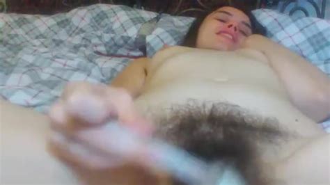 Makeup Brush Makes Hairy Pussy Cum Pinkmoonlust Gets Serious With Foreign Object Insertion