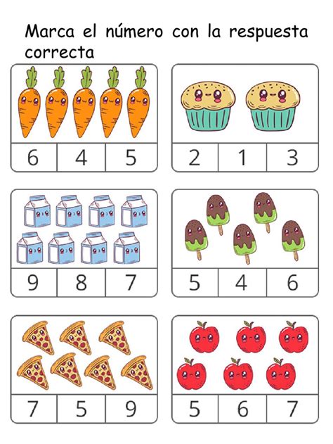 Contar Colecciones Worksheet Kindergarden Activities Math