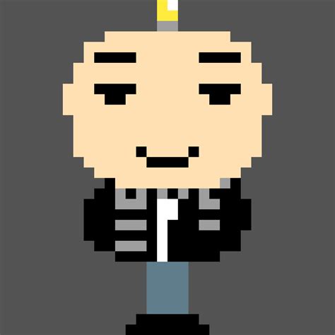 Despicable Me Gru Minecraft Pixel Art