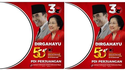 Kumpulan Link Twibbon HUT Ke 50 PDIP Disertai Dengan Cara Buat Dan