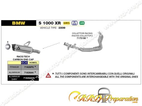 Ligne D Chappement Compl Te Arrow Race Tech Pour Bmw S Xr