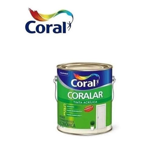 Coral Coralar Acrílica Interna fosca galão 3 6 Litros AkzoNobel