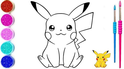 Drawing And Coloring Pikachu Pokémon For Children Dissinge Et Coloré