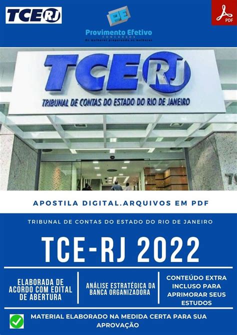 Provimento Efetivo Concursos Apostila Tce Rj Tecnologia Da