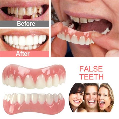 Veneers False Teeth Snap On Instant Smile Veneers Cosmetic Teeth Dentures Dental