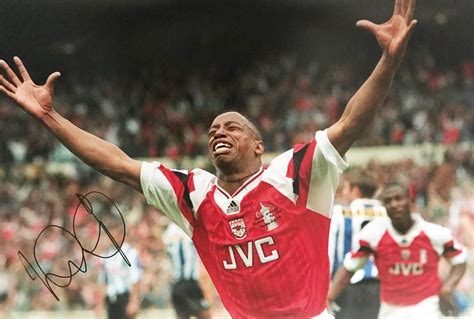 Ian Wright Autograph Signed Arsenal Fc Poster Photo