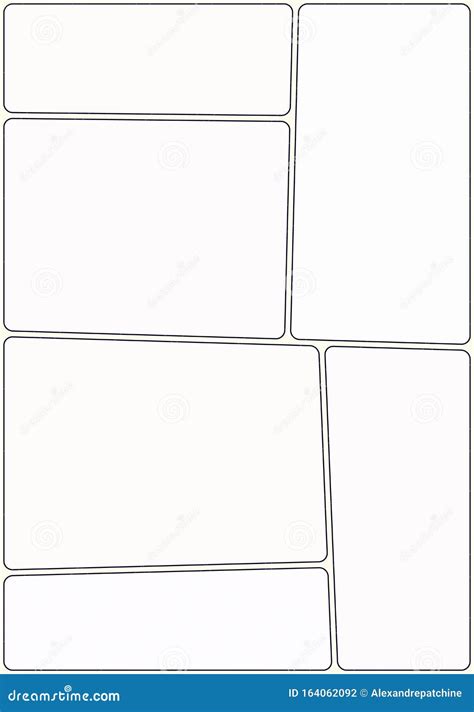 Plantilla De Diseño De Storyboard De Manga Lista Para Crear Un Libro De