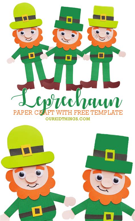 Paper Leprechaun Craft Our Kid Things