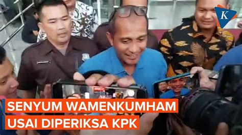 Senyum Sumringah Wamenkumham Eddy Hiariej Usai Diperiksa Kpk Youtube