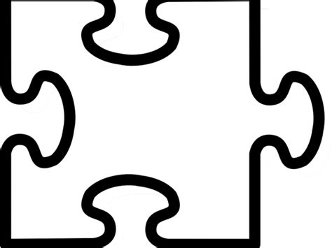 Puzzle Piece Outline Png