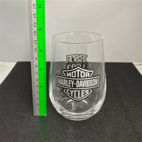 Harley Davidson Motorcycles Est 1903 Drinking Glass Ebay