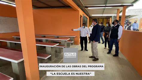 Inauguraci N De Obras Del Programa La Escuela Es Nuestra Youtube