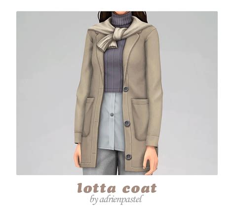 Adrienpastel — 📑 Lotta Coat · Base Game Compatible Female Teen