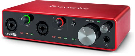 Focusrite Scarlett Rd Gen Usb Audio Interface