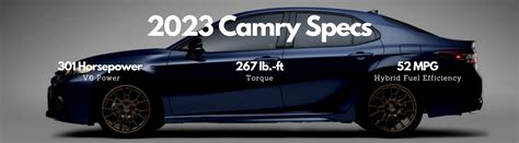 2023 Toyota Camry Specs | Reserve Yours Today!