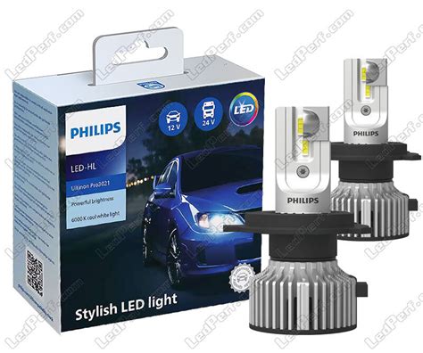 X Lampadine Led H Philips Ultinon Pro K