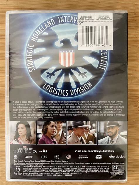 AGENTS OF S H I E L D The Complete Seventh 7th Season DVD Etsy