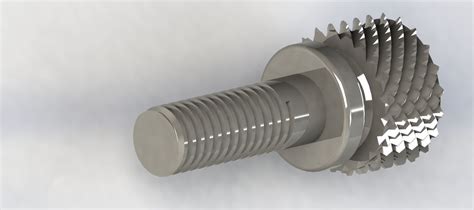 Knurling Screw 3d Model Cgtrader