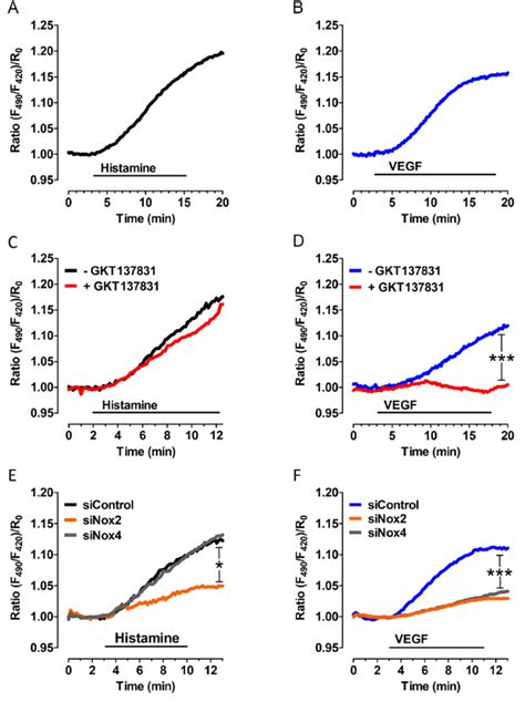 Histamine And VEGF Induced H 2 O 2 Responses Are Mediated By Different