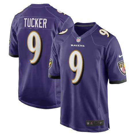 Mens Baltimore Ravens Justin Tucker Nike Purple Game Jersey - NFLShop.com