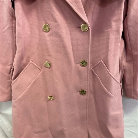 Portmans Womens Size 10 Trench Coat Pink S