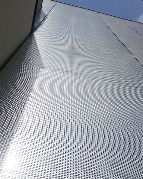 Stainless Steel Facade Cladding With HAVER Architectural Mesh LARGO