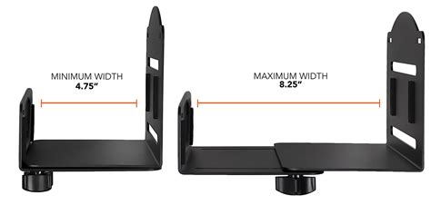 Mount It CPU Wall Mount Bracket Desktop Computer Tower Holder With