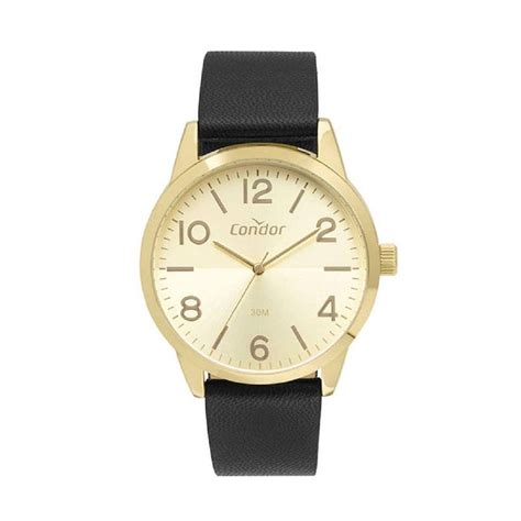 Rel Gio Condor Masculino Dourado Copc Aedy K D No Shoptime