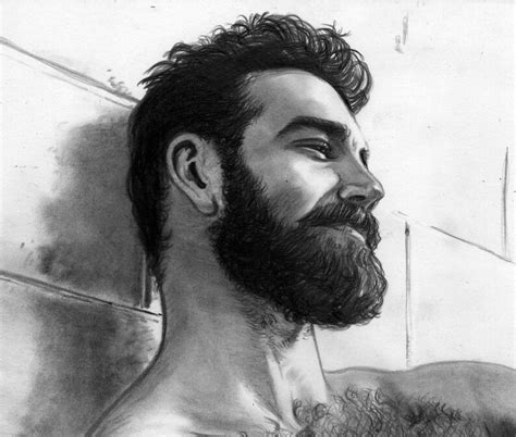 Bryan Male Nude Queer German Etching Giclee Art Print Gay Drawing Print