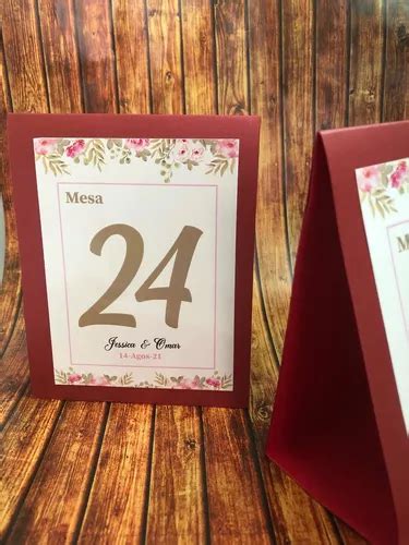 Números De Mesa Personalizados Identificadores Boda Xv Años en venta en