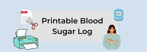 Printable Blood Sugar Log Free Pdf Sheets To Track Glucose