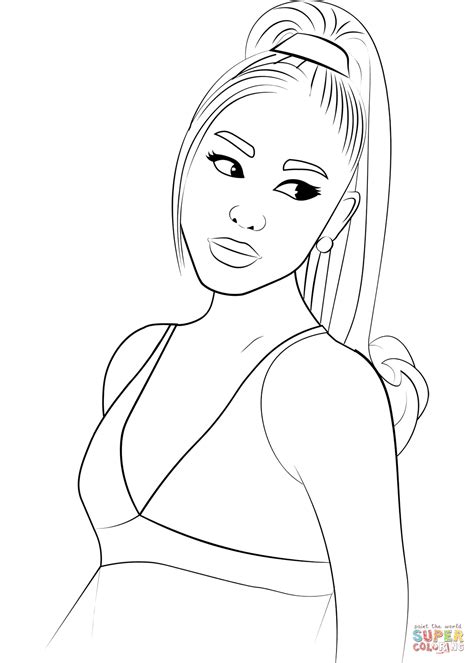 Ariana Grande Coloring Page Free Printable Coloring Pages Free