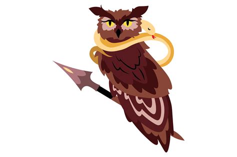 Animal Symbol Of Greek Goddess Athena Archivo De Corte Svg Por Creative
