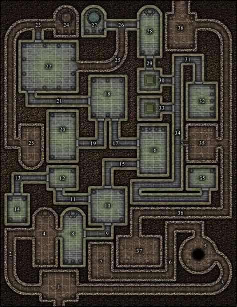 Vtt Map Set Under Construction Dungeon Paths To Adventure