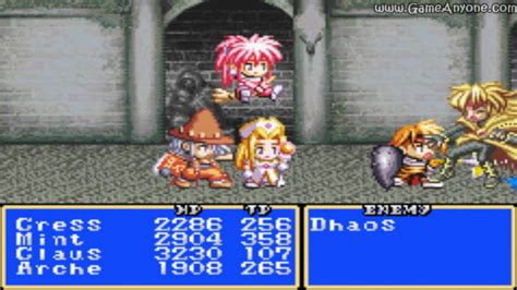 Tales of Phantasia [GBA] Walkthrough - Part 45 - BOSS: Dhaos - YouTube