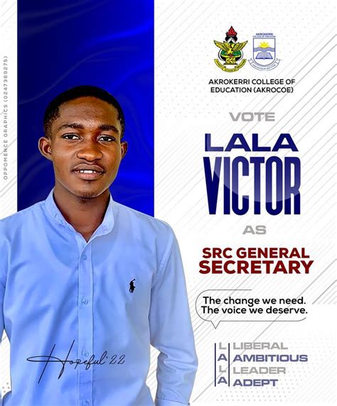 SRC Flyer Secretary Position Designed By Oppomence Graphics In Ghana